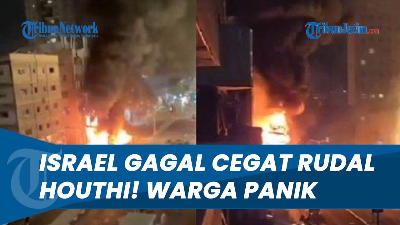 Tel Aviv MENCEKAM! Rudal Houthi Tembus Pertahanan Israel, 2 Juta Warga Lari Cari Perlindungan