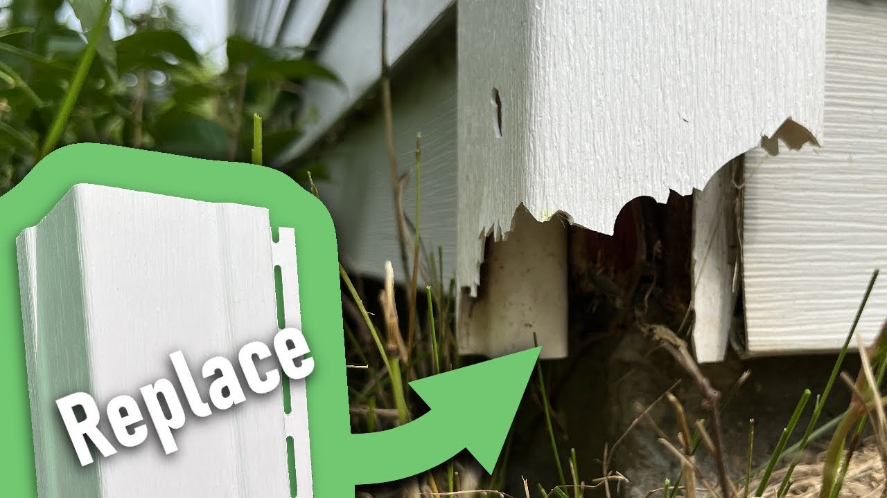 Replace Damaged Siding Corner Yourself - Save Money