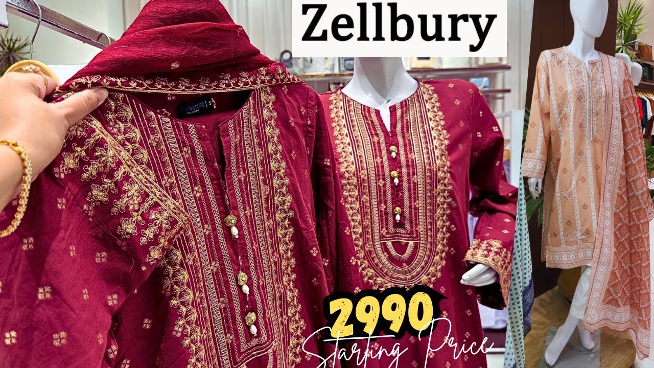 Zellbury New Collection 2026 ❤️ 📣Zellbury Beautiful Bari Eid Dresses With Sale price Collection❤️📣