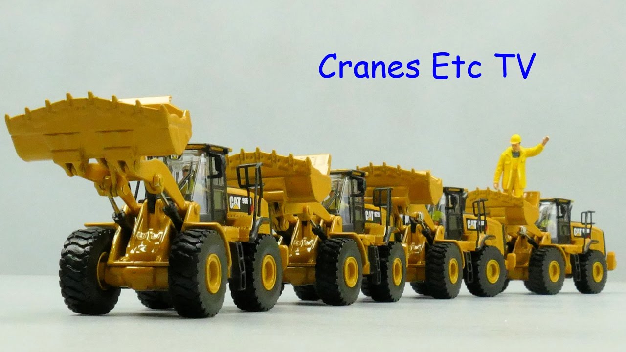 Diecast Masters Caterpillar 966M / 972M Wheel Loaders by Cranes Etc TV