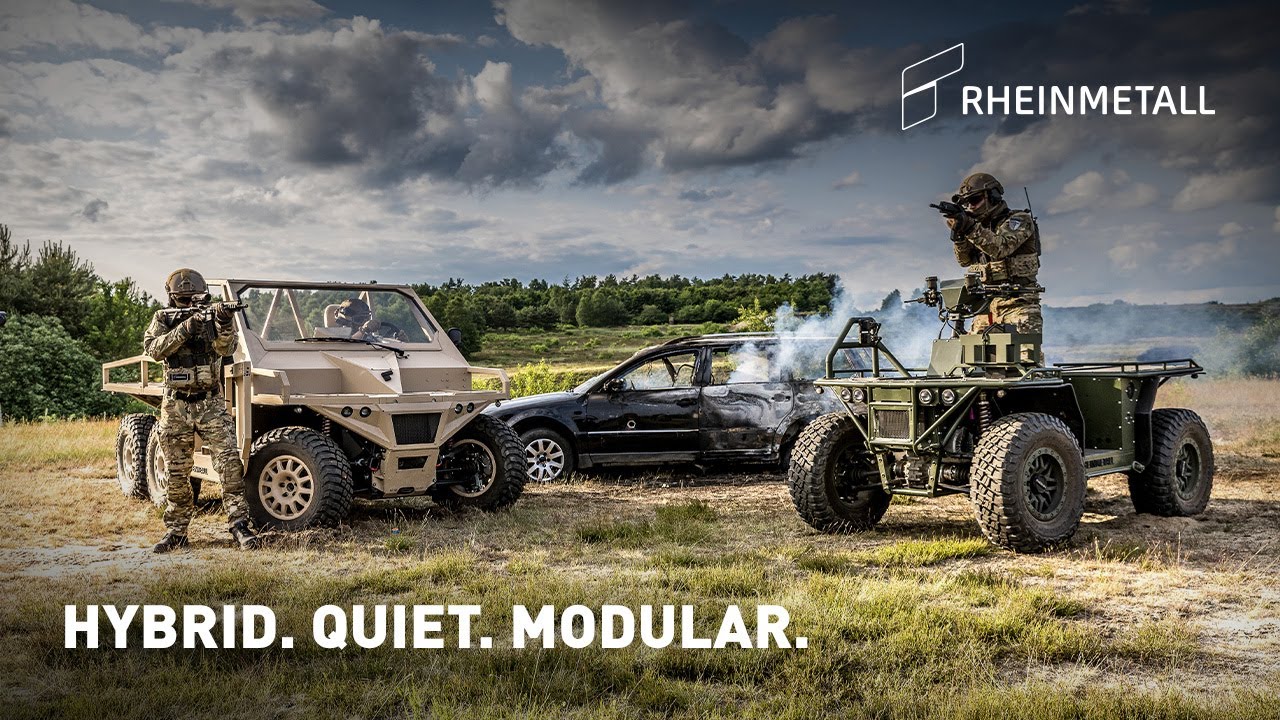 Rheinmetall presents Ermine hybrid vehicle family at DSEI UK 2025