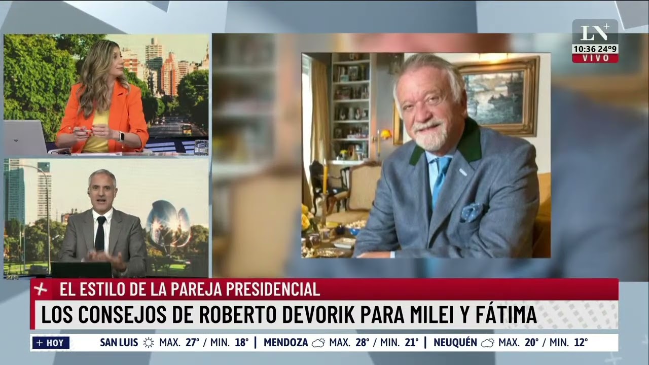 Roberto Devorik fue asesor de estilismo de Lady Di y ahora quiere asesorar a Milei y Fátima Flórez