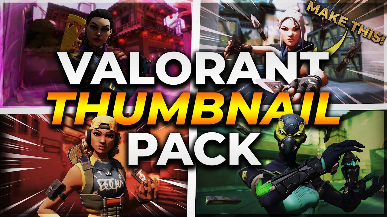 FREE Custom 3D Valorant Thumbnail Pack / Generator & Tutorial!