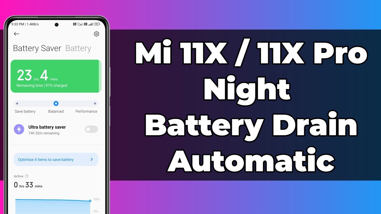 Mi 11X Night Battery Drain Problem Fix | Mi 11X /Pro Automatic Battery Drain Problem