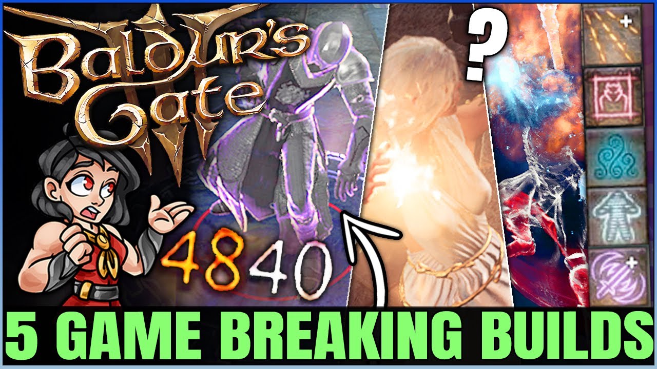 Baldur's Gate 3 - 5 Best MOST POWERFUL Builds in Game - Class, Spell & Multiclass Guide Round 2!
