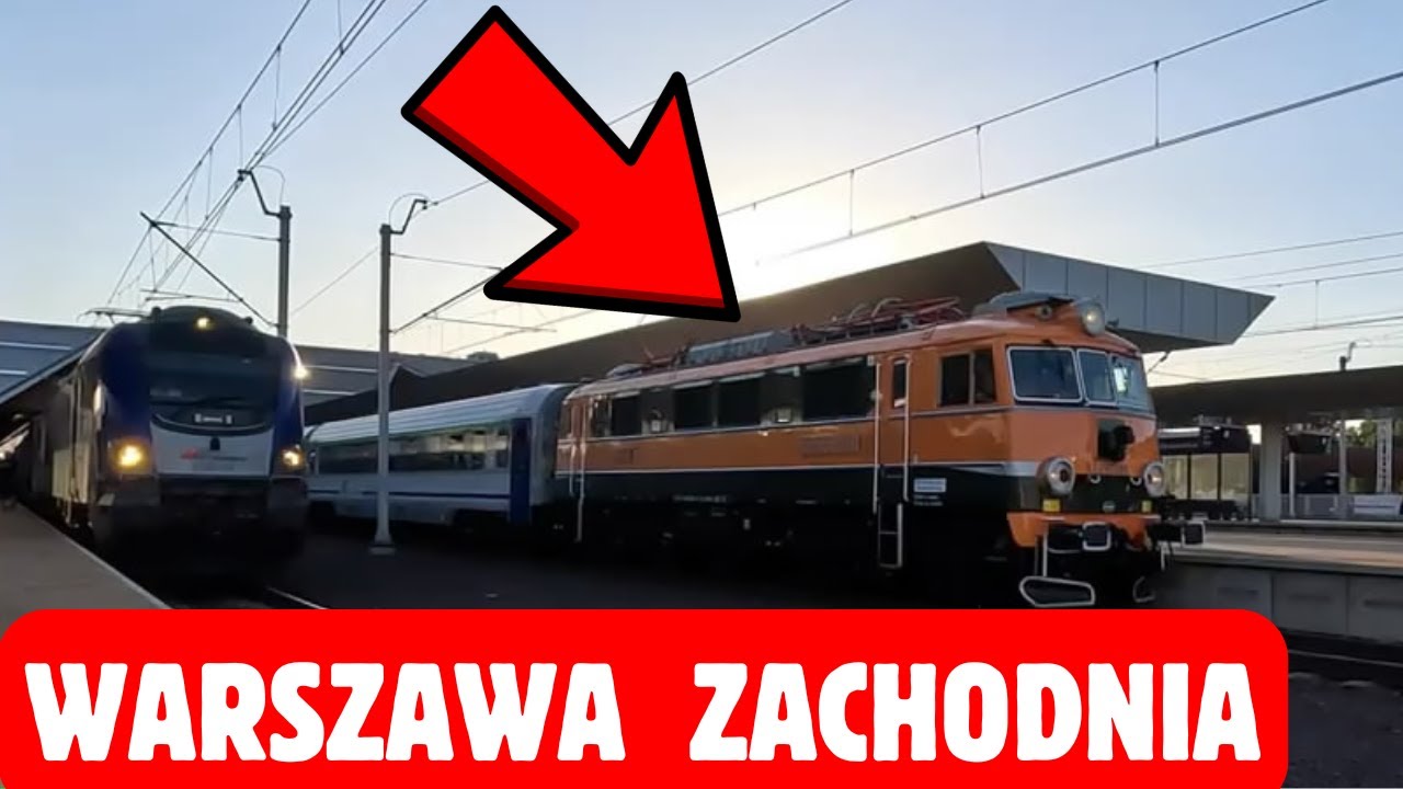 Warszawa Zachodnia wieczorne pociągi. Stare lokomotywy EP07 EP08 EP09!