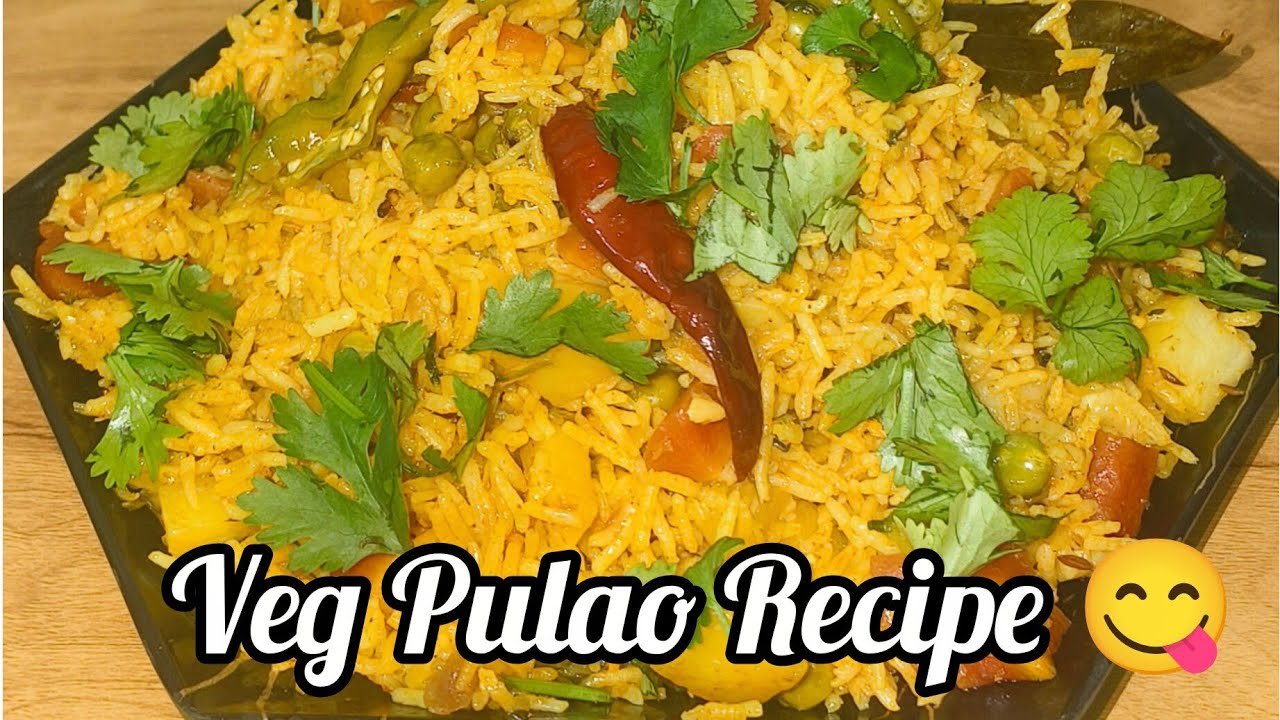 Easy Veg Pulao Recipe In cooker l How to make veg pulao recipe l restaurant style pulao recipe 
