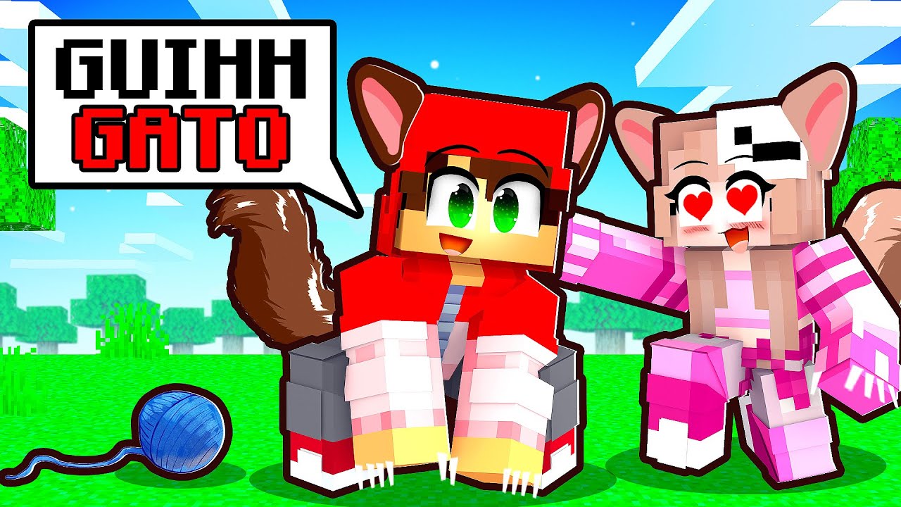 Virei o GUIHH GATO no Minecraft por 24 HORAS!