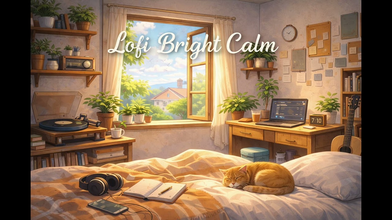 Lofi Bright Calm ☀️ Relaxing Chill Beats for Study & Focus
