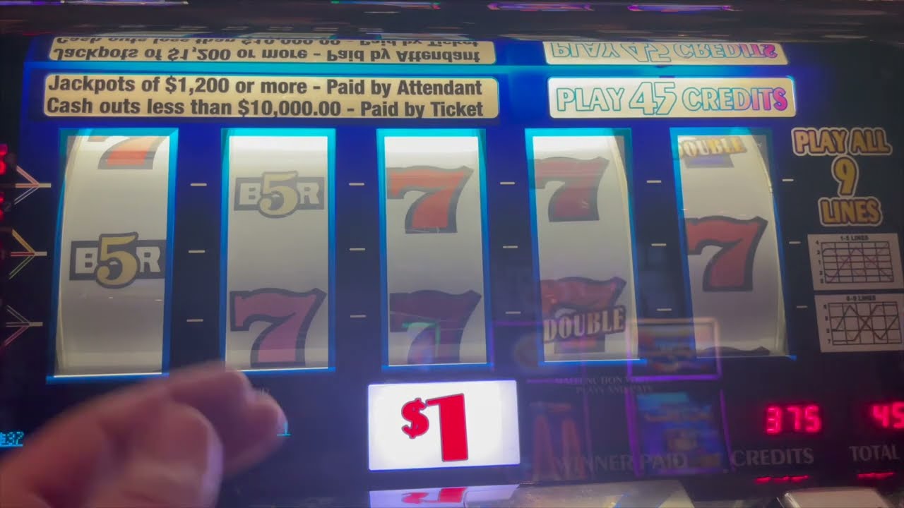 Double Gold $45/Spins - 9 Line - Old School High Limit Slot Play