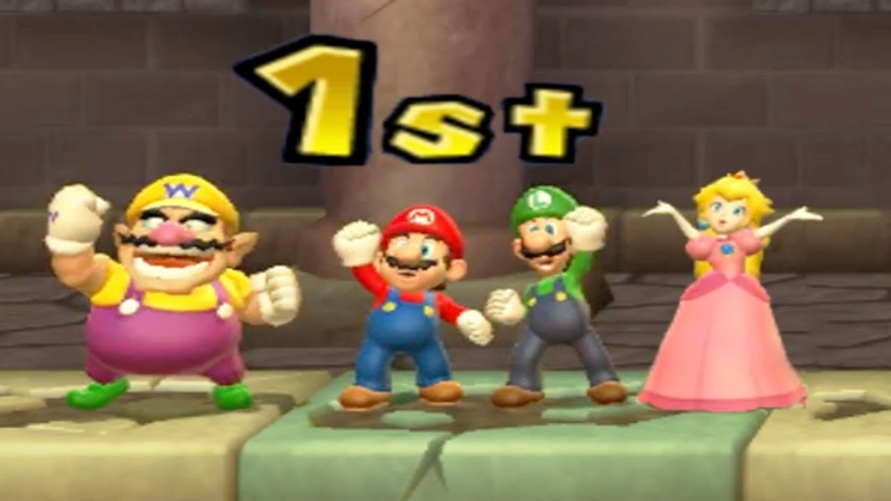 Mario Party 9 - Minigame - Peach vs Wario Mario Luigi (Master CPU)