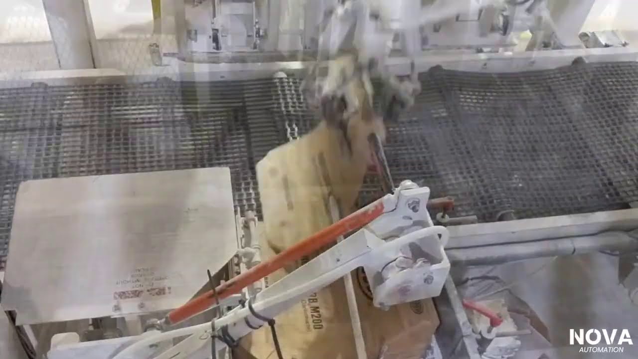 Fully Automated Valve Bag Filler & Robotic Palletizing System