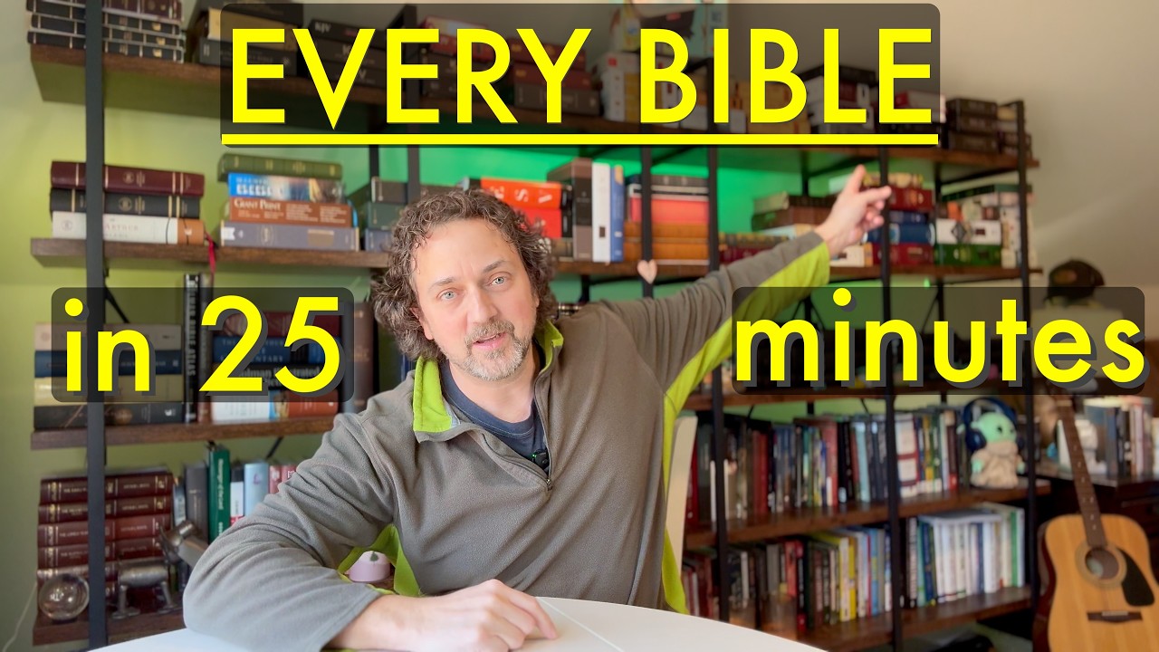 THE WHOLE BIBLE STACK! Every Bible On My Shelf - KJV to NLT 😱