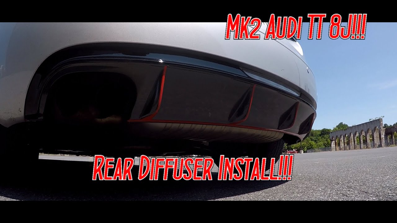 How To Install A New Rear Diffuser/ How To Remove Your Rear Bumper!!! Audi TT Mk2 8J!!!
