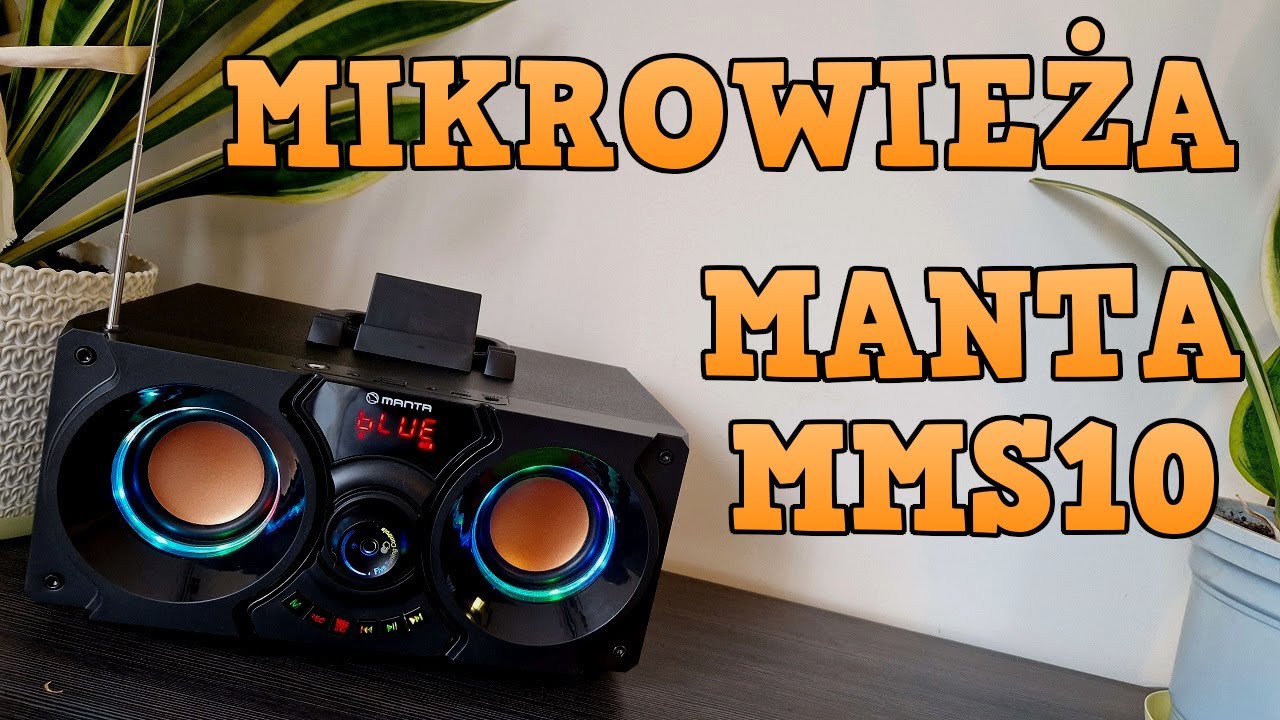 Manta MMS10 - bezprzewodowa mikrowieża BT z radiem FM i podświetleniem RGB / test, recenzja, review