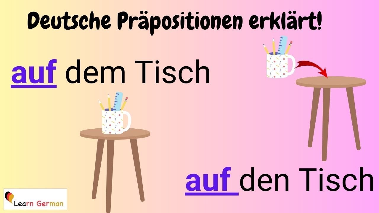 German Preposition AUF explained in detail (3) - with examples | AUF mit Erklärung | A1 - B1