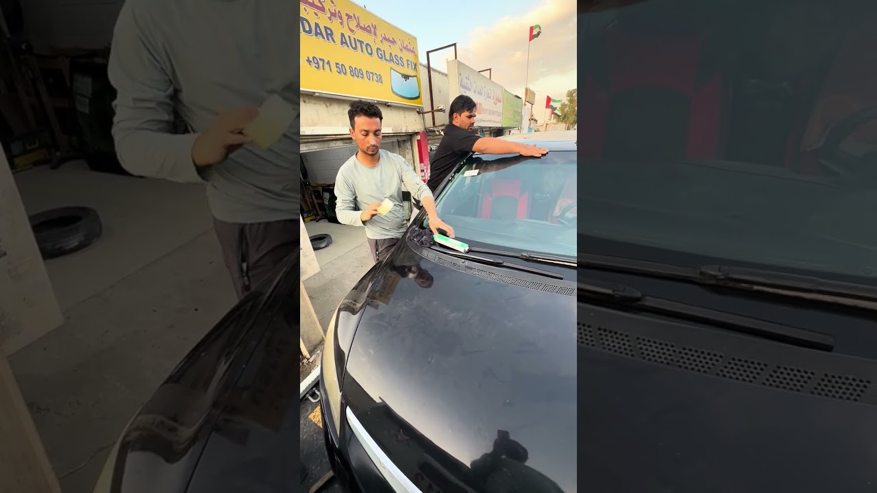 كيف تغير قزاز السياره لوحدك