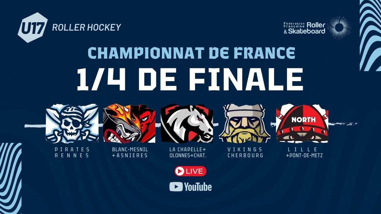 Matchs U17 : 1/4 de finale U17 journée 2/2