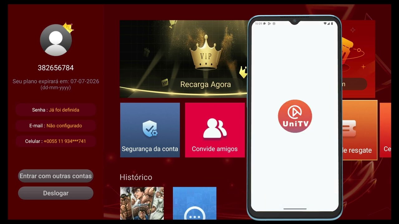 RECARGA UNITV 2026 - Como ativar o UNITV corretamente - App de recarga