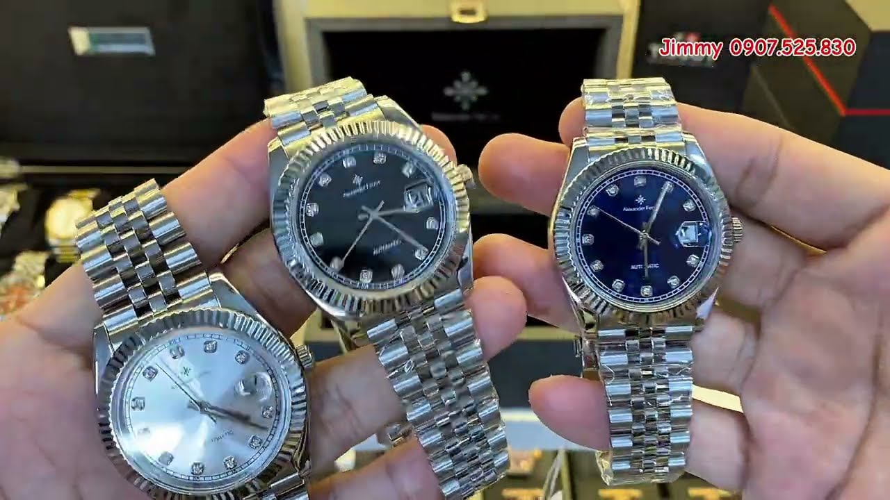 [HOÀN THIỆN TỐT] Alexander Ferros 8132S Automatic size 40 Sapphire | JIMMY
