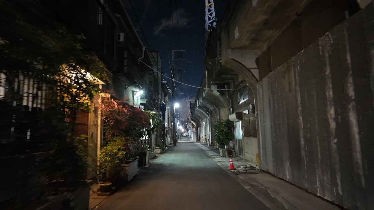 Night Walk in Kobe, Japan – Railway Walk (Nagata → Kobe) | 4K | No Talking | Ambient Sound