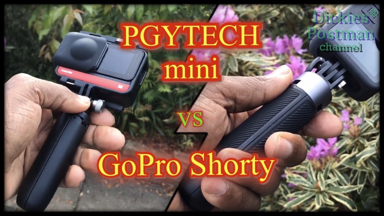 PGYTECH Extension Pole Tripod Mini vs GOPRO Shorty REVIEW