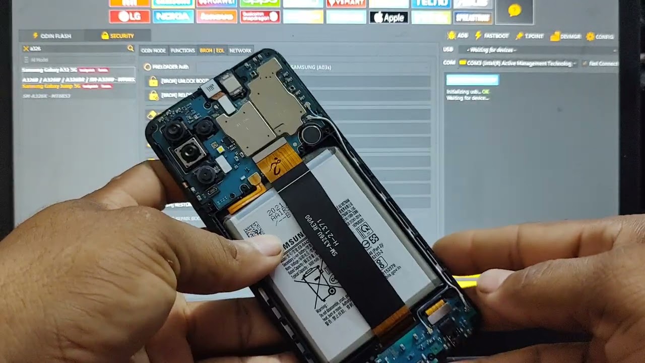 FRP a32 5G (sm-a326u) bit 14, Android 13 con unlock tool, test point