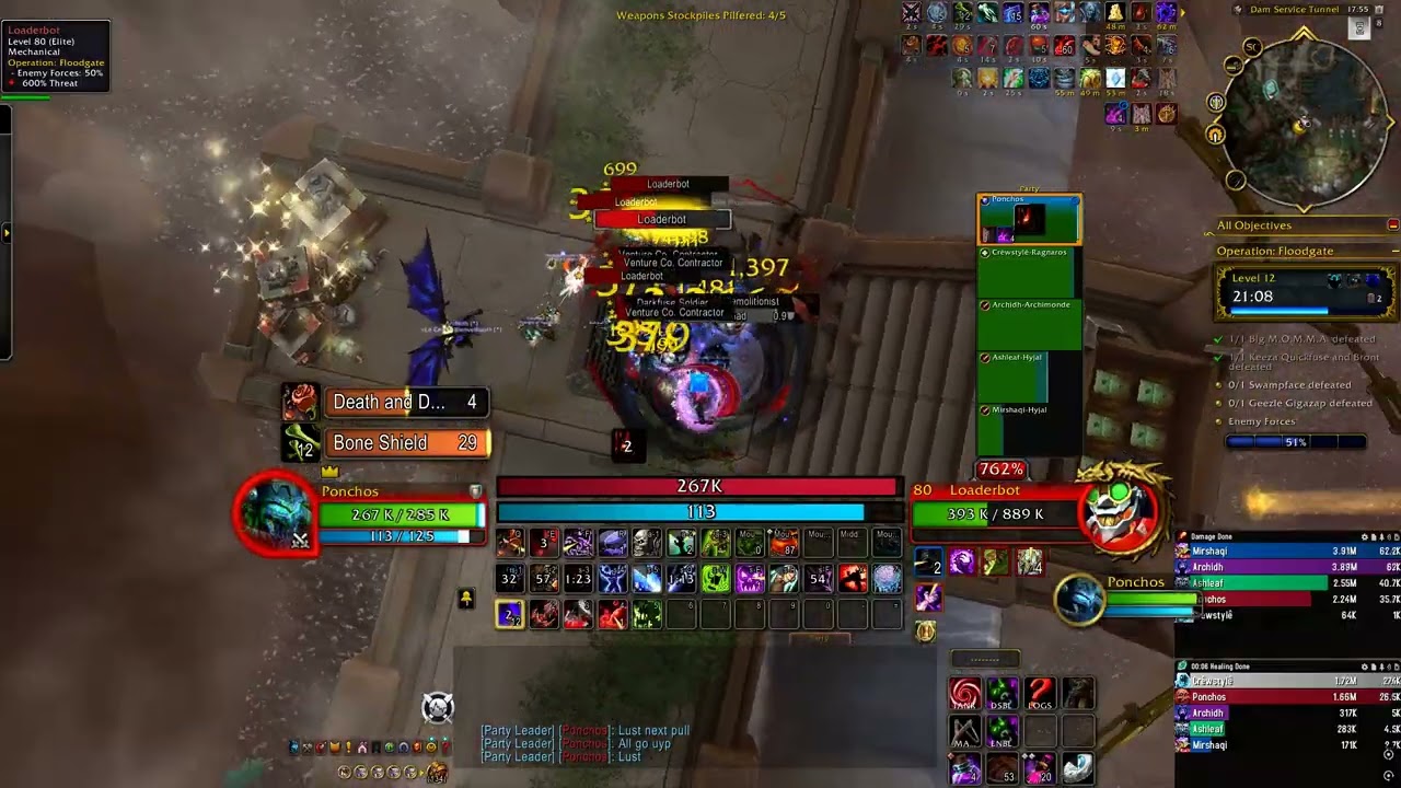 The War Within: Blood Death Knight - Operation: Floodgate +12 - Gimme time to agro bro?
