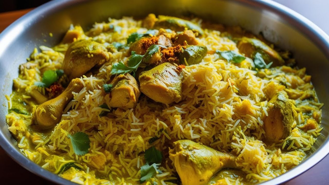 Chicken Biriyani / Mangalorean Green Chicken Biriyani @souzascuisine