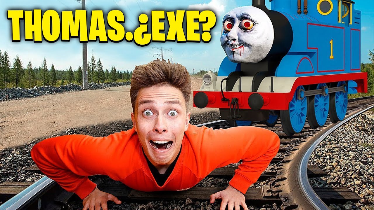 DRON CAPTA THOMAS THE TRAIN.EXE EN LA VIDA REAL ! THOMAS THE TRAIN.EXE *Es real*
