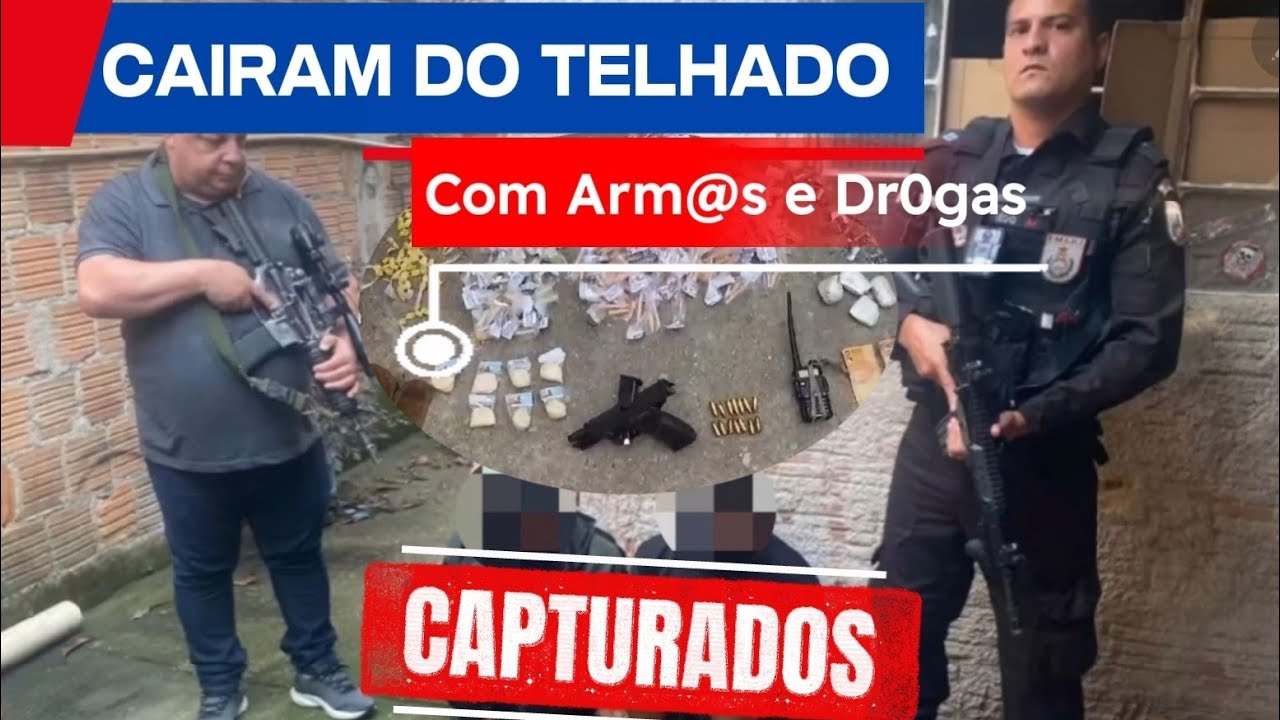 TRAFICANTES CAEM DO TELHADO! E SÃO PRESOS! #OperaçãoPolicial  