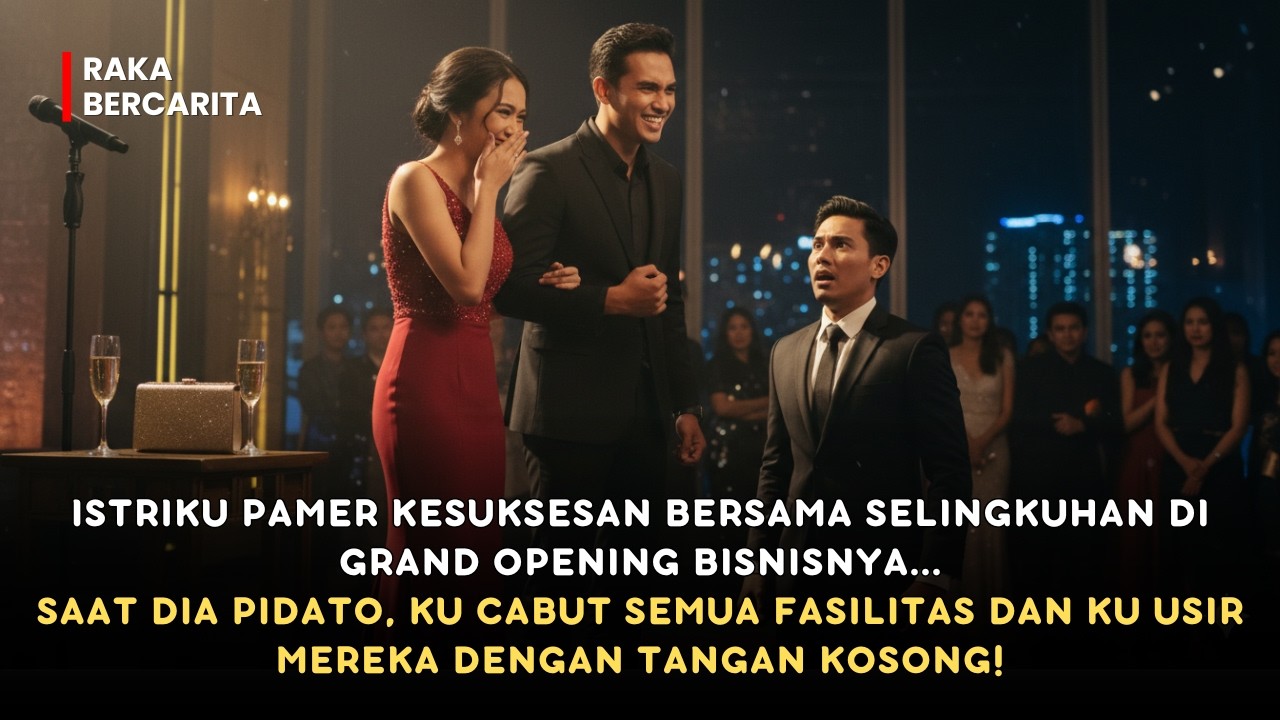 ISTRI PAMER KESUKSESAN BERSAMA SELINGKUHAN DI GRAND OPENING BISNISNYA—SAAT PIDATO KUCABUT SEMUA...