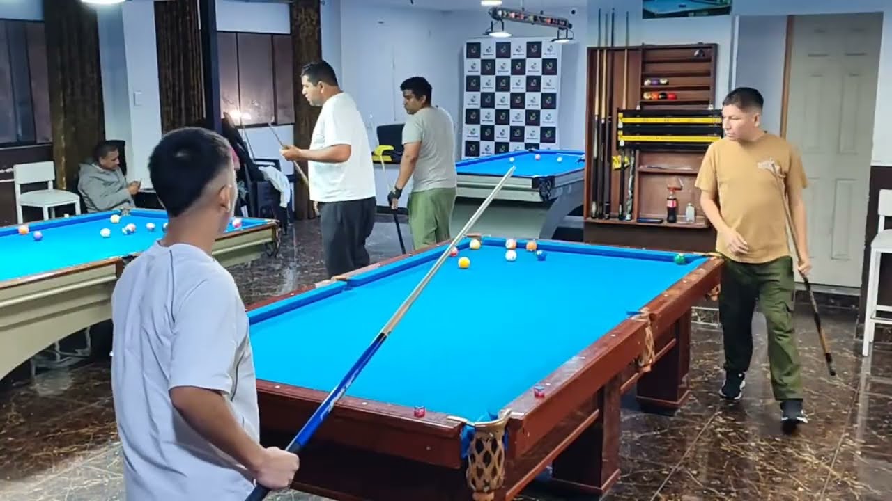 Stuar vs Lobito en Billar Vista Mar 