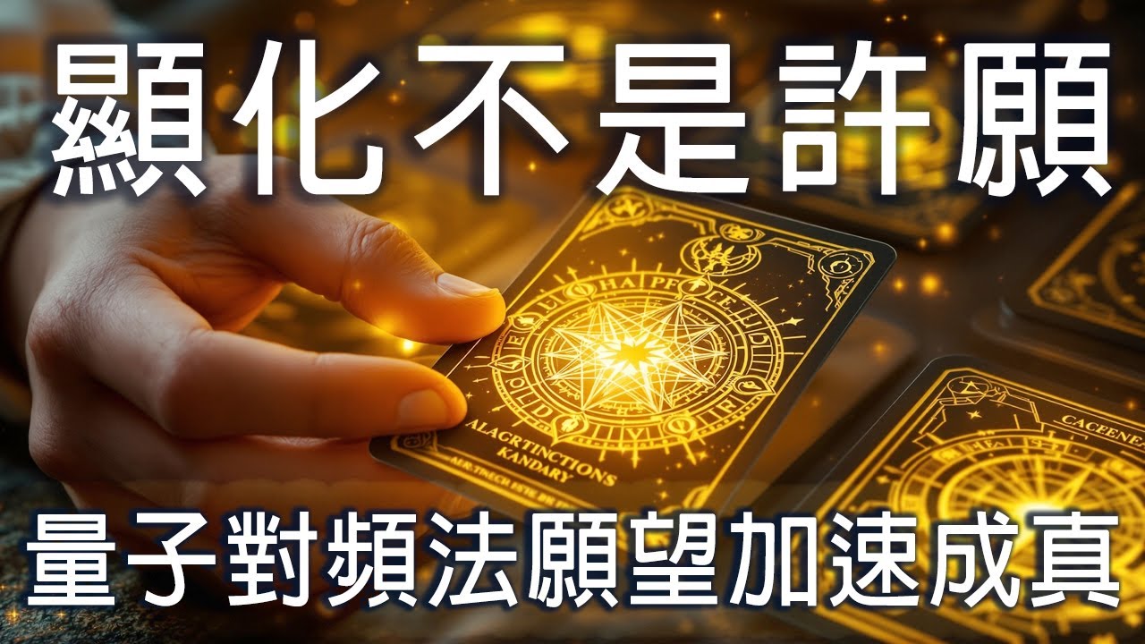 顯化不是許願｜量子對頻法讓願望加速成真｜為什麼顯化沒效？因為你調錯頻率！一個練習讓宇宙立刻回應你
