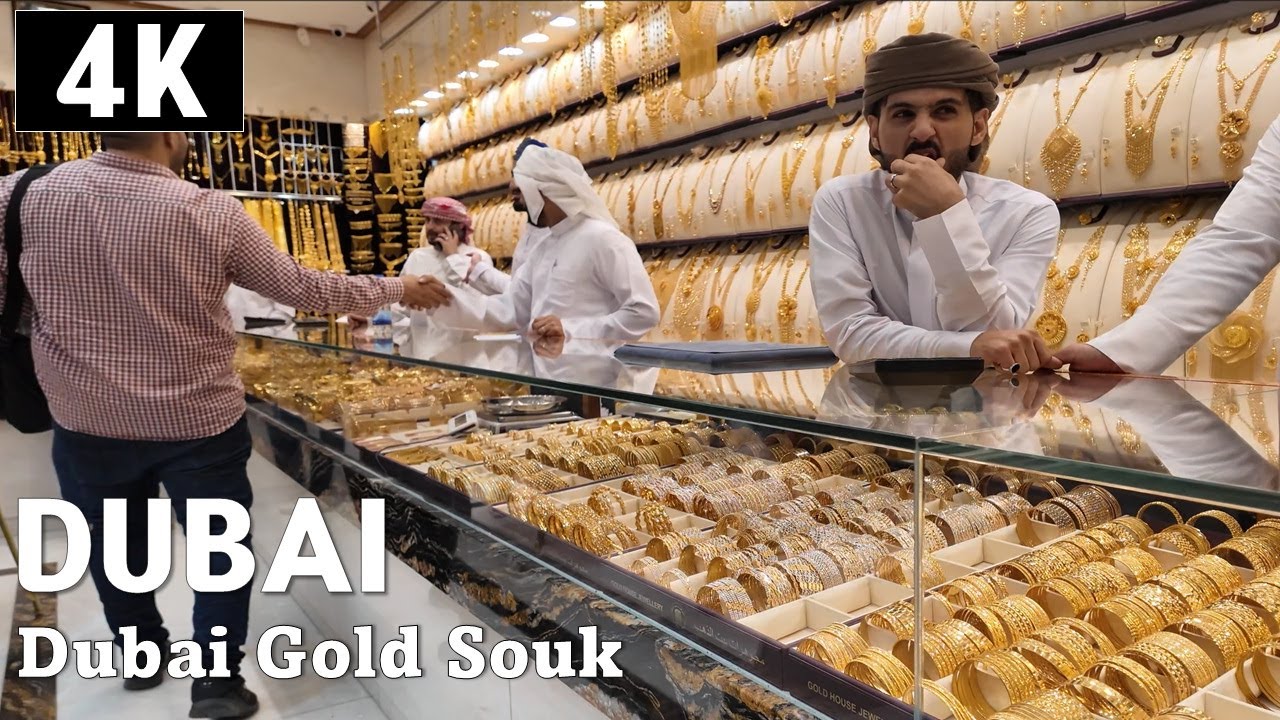 4K-Dubai Gold Souq/Dubai Gold Souk (Рынок золота Дубая)