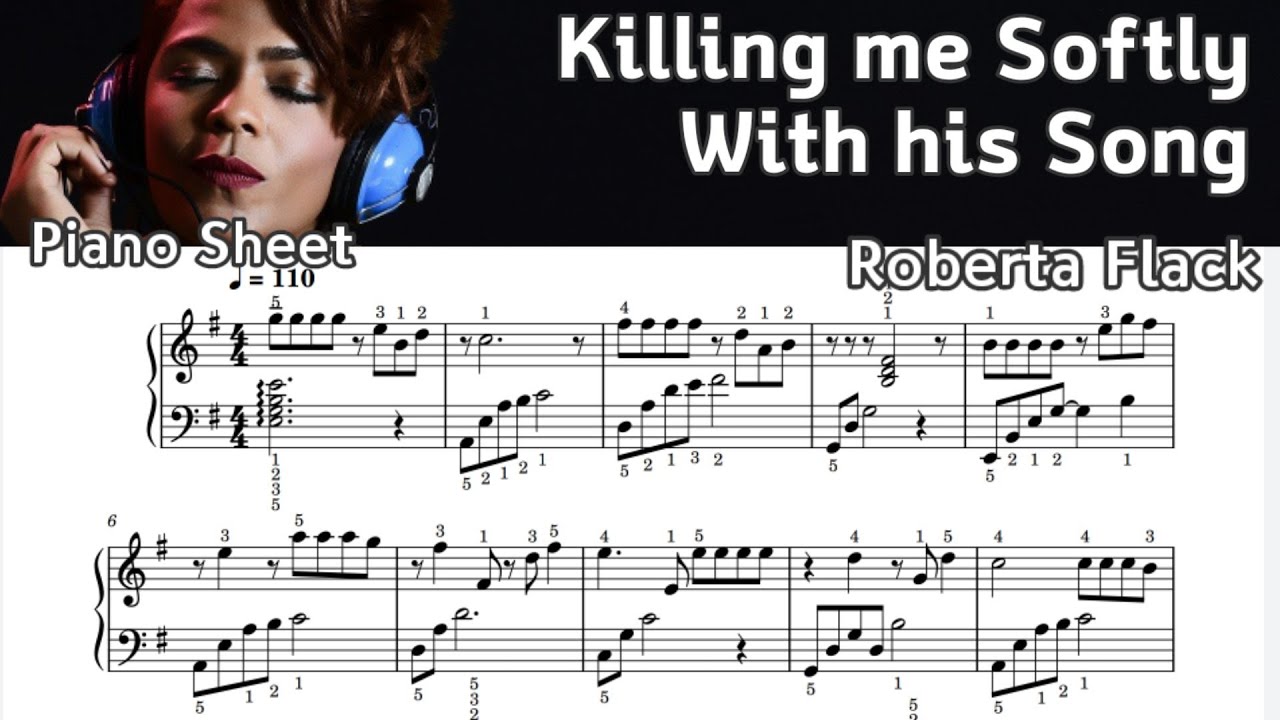 Killing me Softly with his Song - Piano Music Sheet - by SangHeart Play