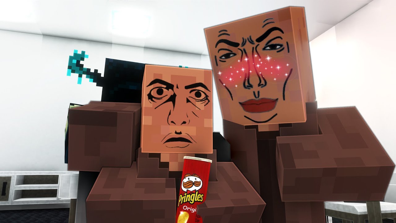 Когда житель деревни в Minecraft приносит закуски в школу...