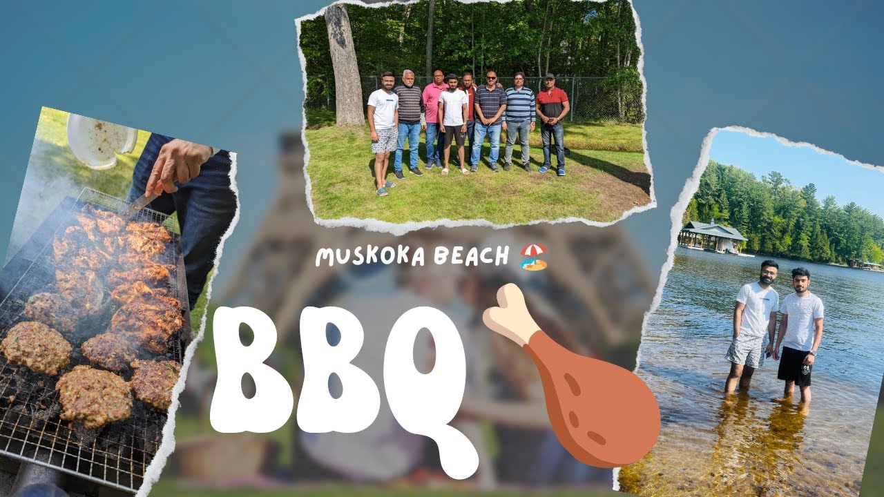 BBQ in MUSKOKA BEACH 🏖🇨🇦 | Weekends in Canada 🍁 | SAMI ABROADIAN