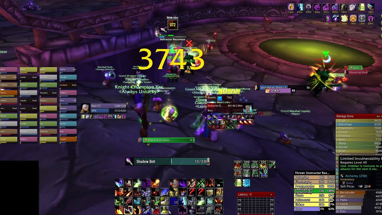 WoW Classic Naxxramas Warlock PoV (2025-12-30)