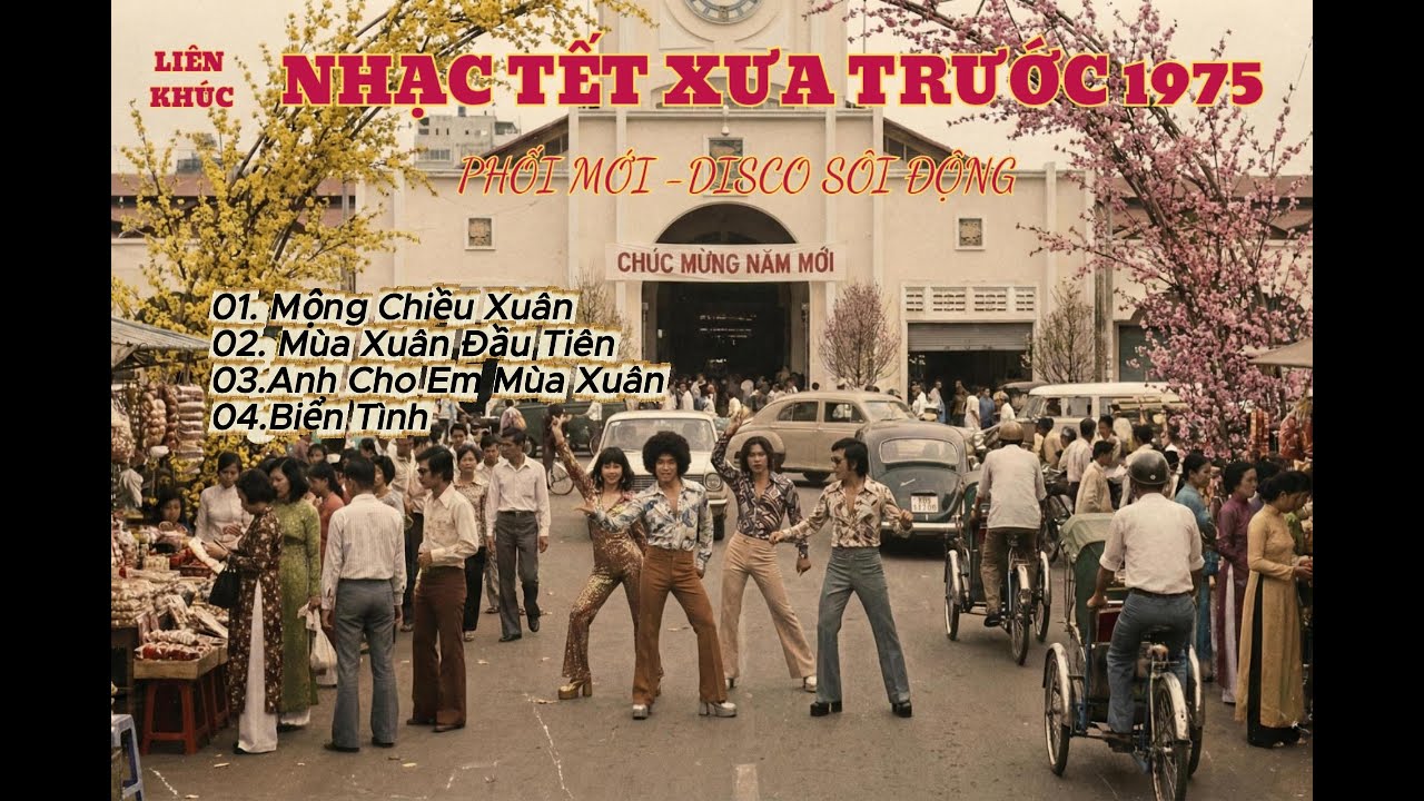 LIÊN KHÚC NHẠC TẾT XƯA TRƯỚC 1975 | Phối Mới Disco Sôi Động | Nghe Phê Quên Lối Về