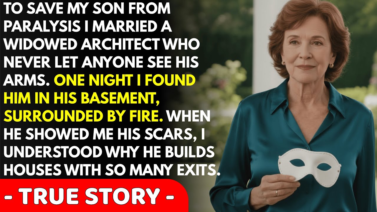 When the widowed architect I married for my son's surgery showed me his basement, I understood hi...
