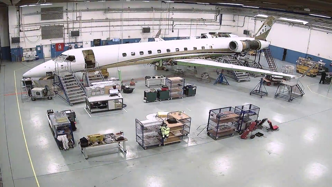 Embraer Legacy 600 - timelapse of 2C-Check at ABS Jets