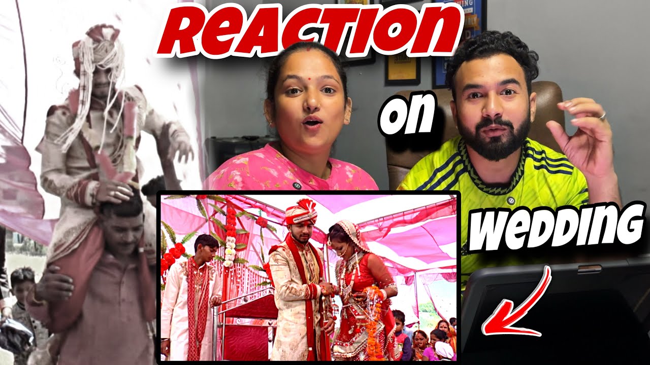 REACTION TO OUR WEDDING VIDEO 🥰 After 7 years || priya jeet vlogs