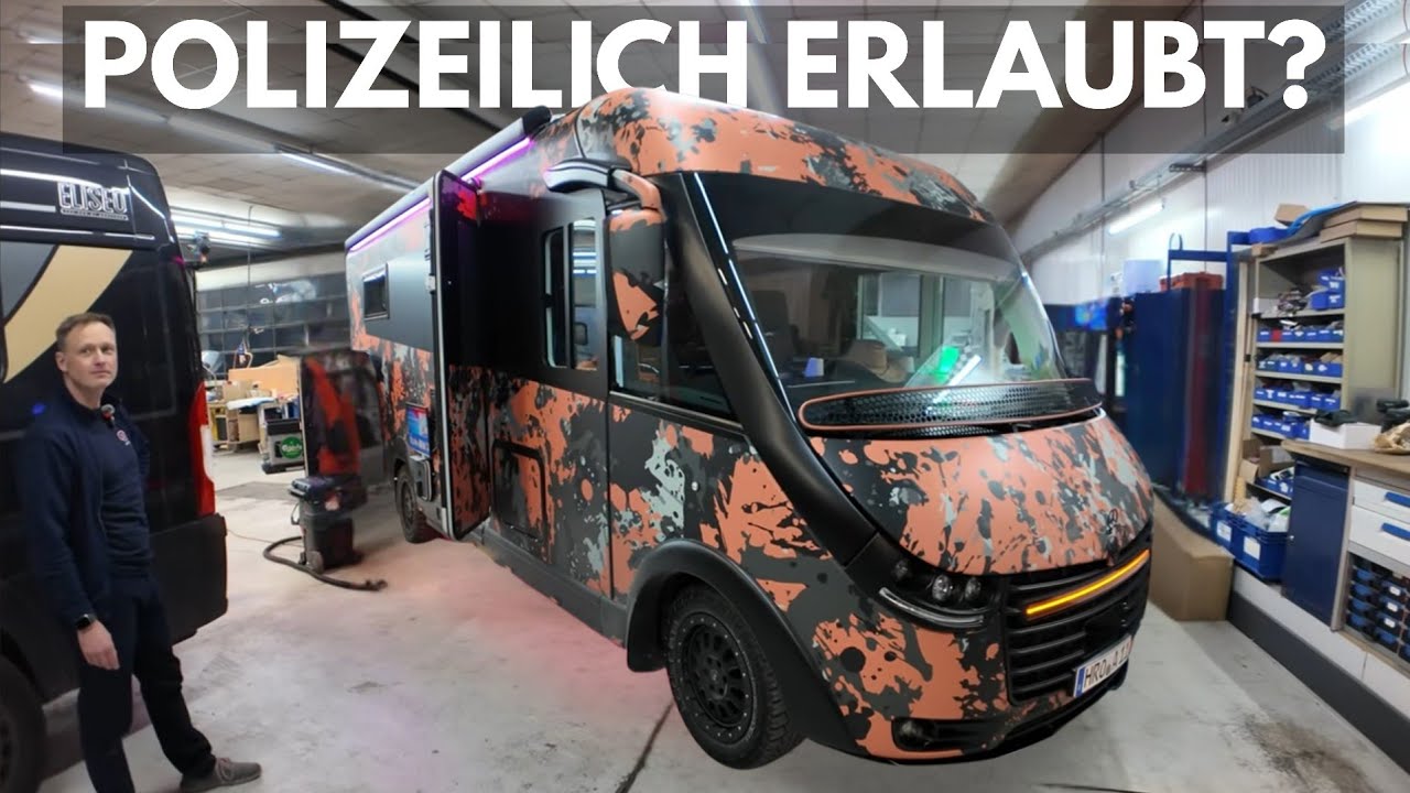 Polizeilich erlaubt? Wohnmobiltuning bei ACR Rostock Carthago. Neuartiger Trend in Deutschland.