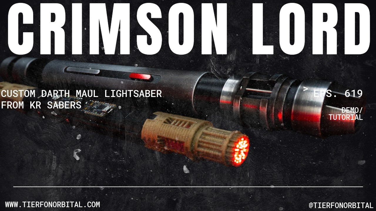 KR Sabers ‘Crimson Lord’ proffieboard Installed Lightsaber