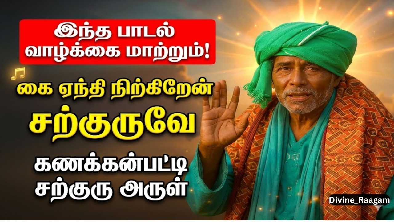 கை ஏந்தி நிற்கிறேன் சற்குருவே 🙏 | Kanakkanpatti Sarguru Siddhar Devotional Song | Divine Raagam