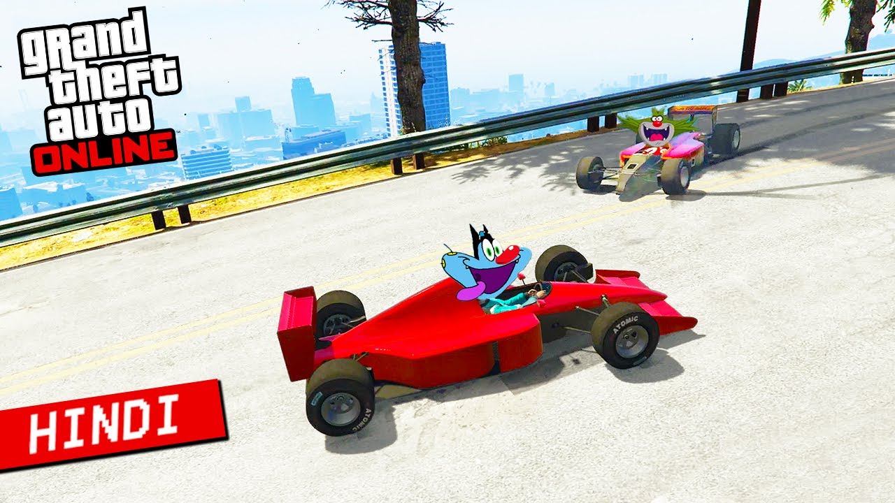*NEW* Funniest 😂😂 Formula 1 Race in GTA V Hindi  | GGMonFire