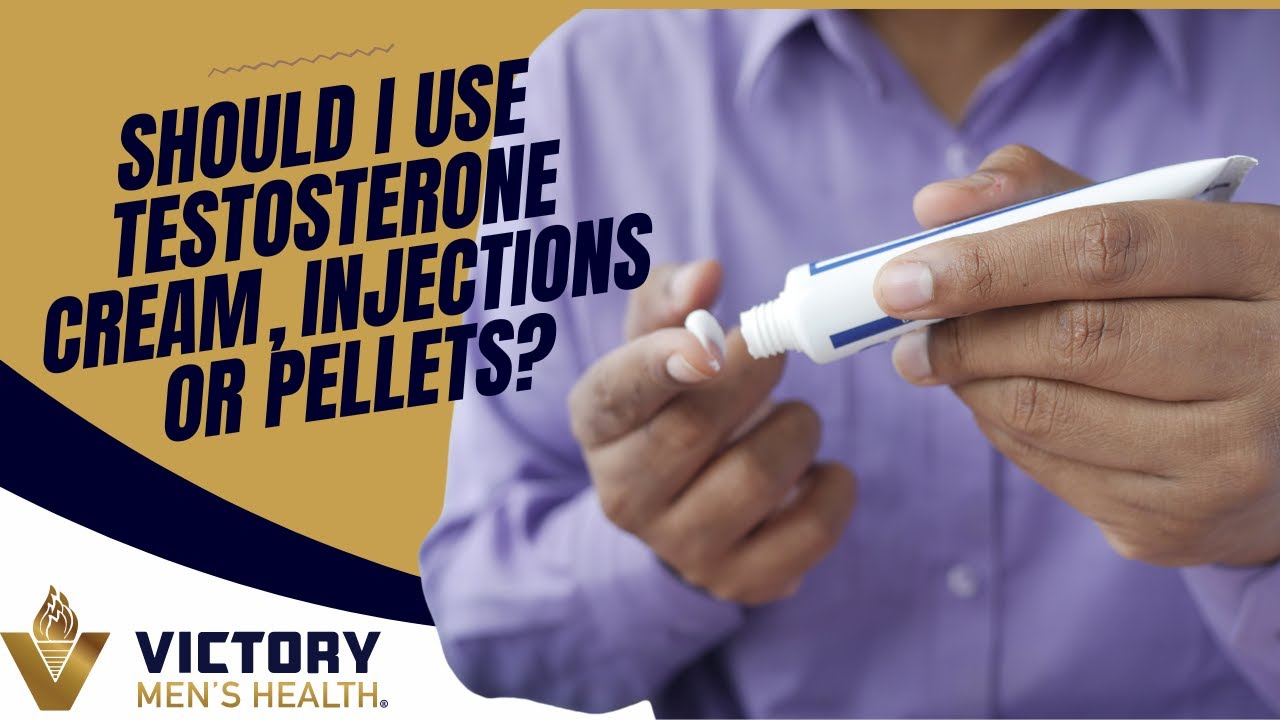 Should I use Testosterone Cream, Injections or Pellets?