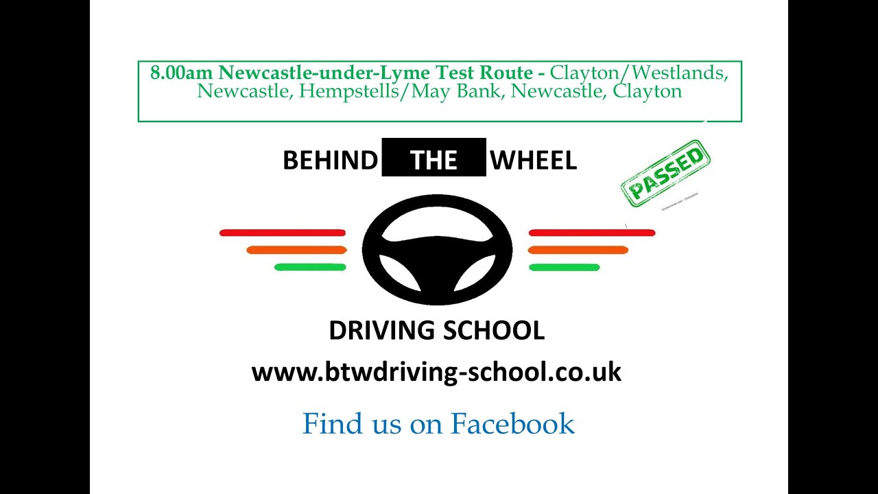 8.00am Newcastle-under-Lyme Test Route - Westlands, Newcastle, Hempstells/May Bank, Newcastle