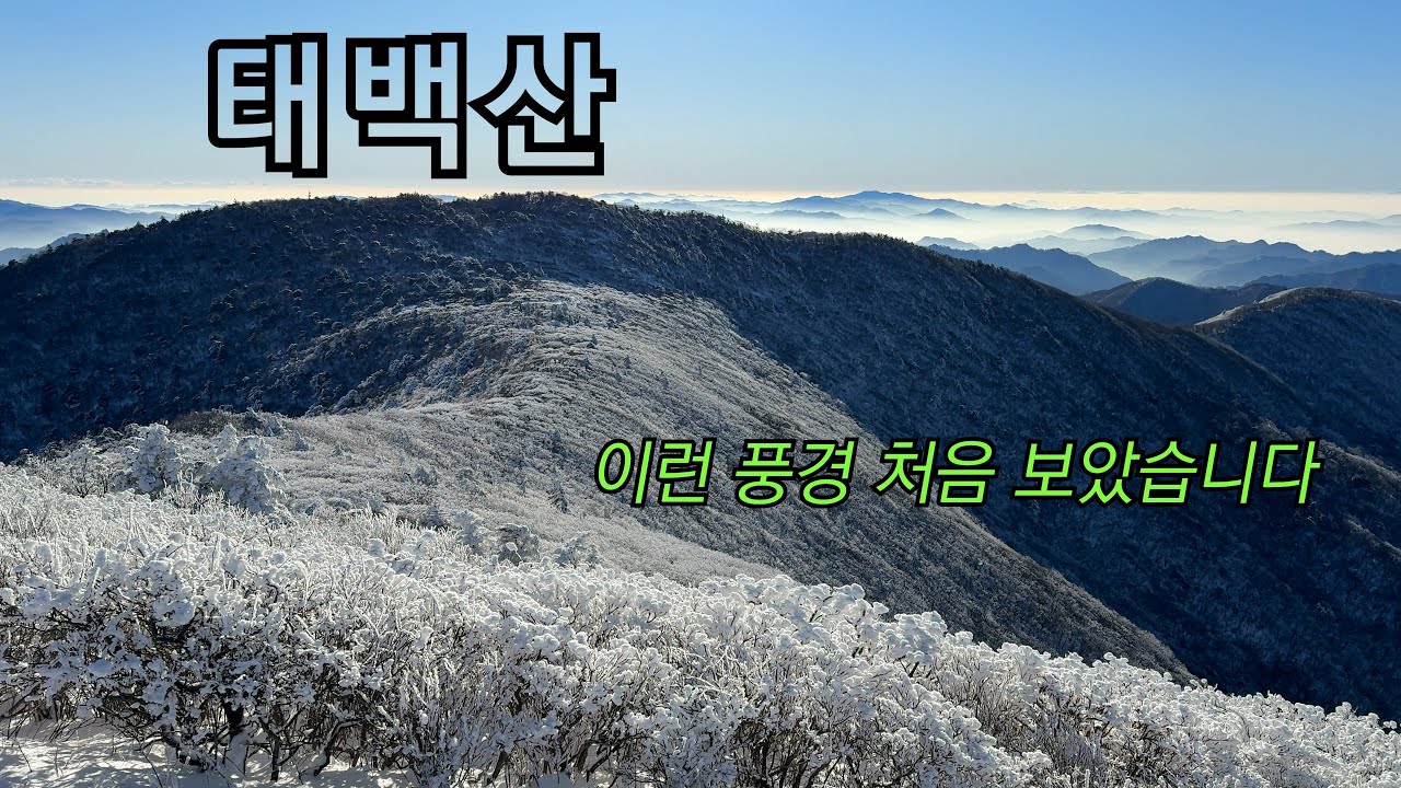 태백산 상고대와 평생 잊지 못할 최고의 풍경